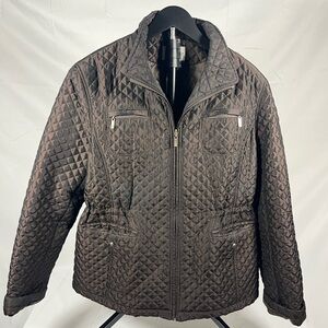 White Stag Quilted Jacket Brown Lightweight Zip Coat Women’s XL